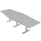 Skutchi Designs 45 in W, 144 in L, 29 in H, Engineered Wood Top, Grey HAR-HEX.IR-46x143-T-XD01 - alternate 1